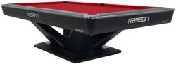 RASSON Biliárdasztal, Rasson Victory III, fekete, CLUB zsebmérettel, 9 ft. Simonis 760 red (55.143.19.5.4)