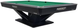 RASSON Biliárdasztal, Rasson Victory III, fekete, CLUB zsebmérettel, 9 ft. Simonis 860 yellow green (55.143.19.5.11)