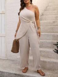 Shein Bézs Overál Dekoratív Csattal (2XL)