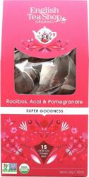 English Tea Shop Bio Rooibos-Acai-Gránátalma - 15 piramis filter