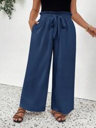 Shein Sötétkék Egyenes Nadrág (0XL)