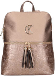 Karen Jgnas D 526 bronz virágmintás női hátitáska, hátizsák 34 x 28 x 11 cm (Jgnas-D-526-bronz-virag)