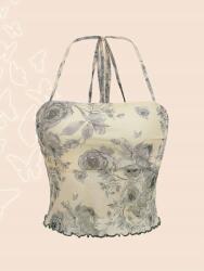 Shein Kötött Virágos Felső (xxs) (584995)