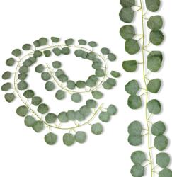 Inspiruj Eukaliptusz Girland, 170 cm-es Eukaliptusz Levél Girland Zöld Girlandok Teraszra (HD00760)