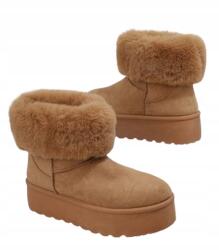 Shein Női Hócipő Barna Bélelt 38-AS (sx2310070091932583)