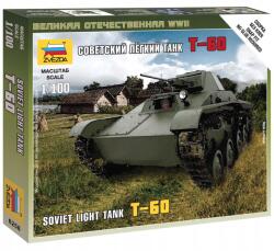 Zvezda Wargames (II. világháború) tank 6258 T-60 szovjet könnyű tank (1: 100) (4600327062581)