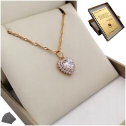 Golden Celebrity Arany Lánc Szív Ajándék 30 40 50 60 Születésnapra Neki Gravírozás