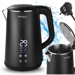  Vezeték Nélküli Vízforraló Fekete, Állítható Hőmérsékletű 1500W Led (CZAJNIK ELEKTRYCZNY Z REGULACJĄ TEMPERATURY)