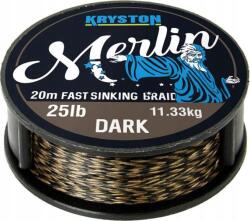 Kryston fonott zsinór Merlin gyorsan süllyedő fonott zsinór fekete 15lb 20m (KR-ME12)