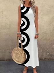 Emery Rose Fehér Mintás MIDI Ruha (s)