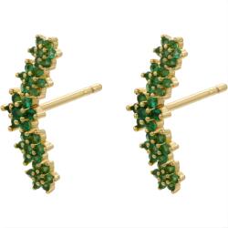  FI-38962 Fülbevaló - Arany / Zöld