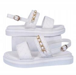 Shein Női Szandál Fehér, Nyári Csattal 39-ES (sx2205150512844785)