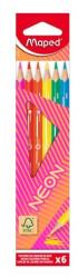 Maped Színes ceruza készlet 6 db-os háromszög - Neon (IMA831801)