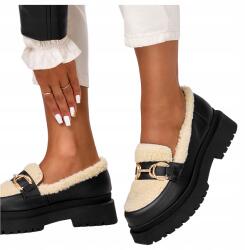 Casu Mokaszin Félcipő Lengyel Bőr Új 40-ES (1694)