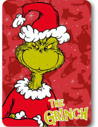  A Grincs Red Karácsonyi polár takaró 100x140cm - tisztitoszertrendelek