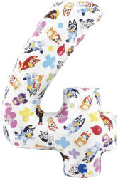  Bluey Friends 4-es szám fólia lufi 66 cm - tisztitoszertrendelek