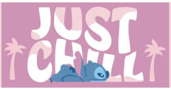  Disney Lilo és Stitch, A csillagkutya Just Chill fürdőlepedő, strand törölköző 70x140cm (Fast Dry)