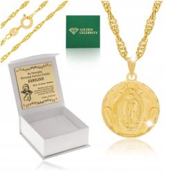 Golden Celebrity Arany Nyaklánc Szingapúri Lánc Medál 18K Keresztelő Ajándék