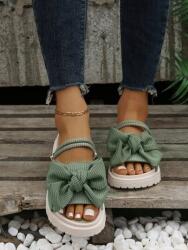  Női Flip-flop Papucs Nyárra Zöld Masnival 37, 5-ES (g65h5f6)