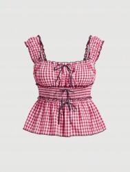 Shein Kétszínű Masni Mintás Felső (4XL) (583737)