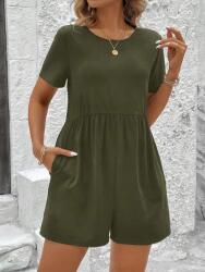 Shein Khaki Rövid Ujjú Overál (L) (581434)