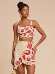 Shein Bézs Szoknya Felső Szett (M)