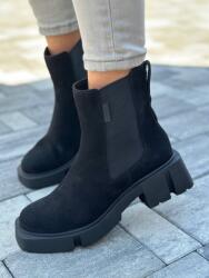 Nessi női bakancs 23541 velúrbőr fekete 36 (23541)