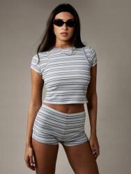 Missguided Csíkos Rövidnadrág Szett Póló (s)