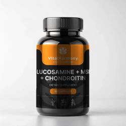 VitalHarmony Glükozamin + MSM + Kondroitin - 90 db