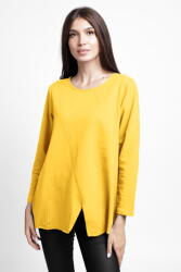 Pierino Bluza evazata cu cusaturi fancy din tricot de bumbac, galbena Talie unica