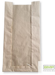 Papírtasak (ablakos), barna - 180+65x350mm