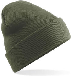 Beechfield kötött duplafalú visszahajtott sapka - Olive Green (B045OLI)