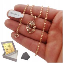 Golden Celebrity Arany Lánc Női Medál Ajándék Kislánynak Áldozásra Gravírozás