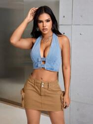 Shein Barna Mini Szoknya (L) (583699)