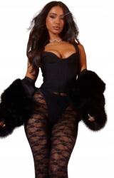 Prettylittlething Fekete Felső Alacsony 42 Ex