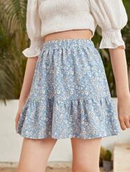 Shein Kék Mini Virágos Szoknya (12-13L) (507915)