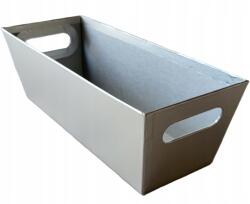 Vipolimex Díszdoboz nyitott ezüst 36cm x 13cm (W2033/1)