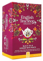 English Tea Shop Fekete tea 20x2 g English Tea Shop 20, bio gyömbér, barack (65669)
