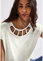 Street One OTLT Ing - linen look shirt w. cut out nec 2505