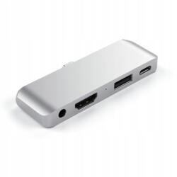 Satechi Hub, USB-C, 4K HDMI, USB-A 3.0, 3.5mm jack, iPad Pro, 8.25×2.69×0.96cm (ST-TCMPHS)