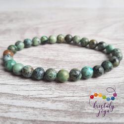 Kristály Jóga Shop Afrikai türkiz (jáspis) 6 mm-es ásvány karkötő