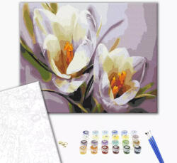 Alkotásutca Krókuszok - Számfestő készlet kereten 40x50