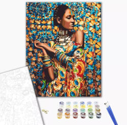 Alkotásutca Zimbabwe hercegnője - Számfestő készet kereten 40x50