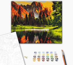 Alkotásutca Naplemente a völgyben - Számfestő készlet kereten 40x50