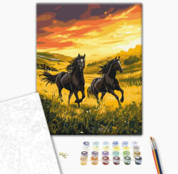 Alkotásutca Győzelmi vágta - Számfestő készlet kereten 40x50