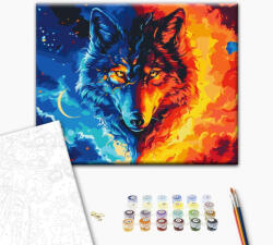 Alkotásutca A természet kontrasztja - Számfestő készlet kereten 40X50