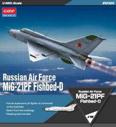 Academy 12320-as modellkészlet Orosz Légierő MiG-21PF Fishbed-D (1: 48)
