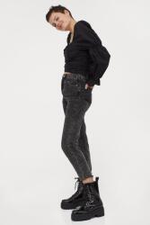 H&M Fekete Fodros Felső (38) (308168)