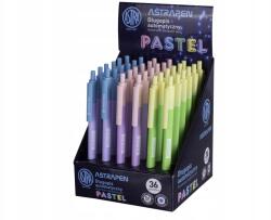 Astra Astrapen Pastel, Golyóstoll 0, 6 mm, kék, állvány, vegyes színek, 201121001 (201120004-3)