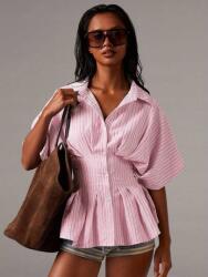 Shein Rózsaszín Csíkos Ing (xs)